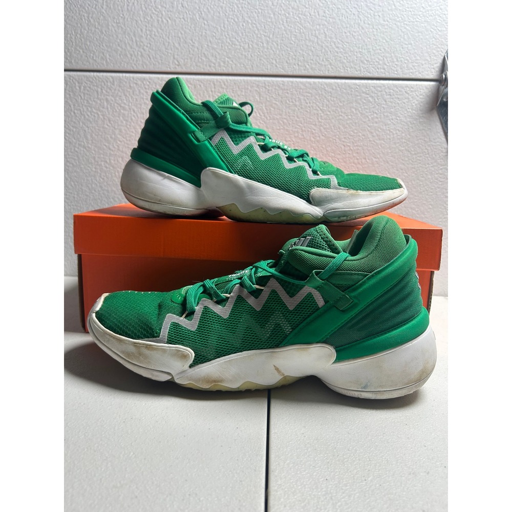 Adidas D.O.N. Issue 2 Green White Size Mens 11.5  #2945